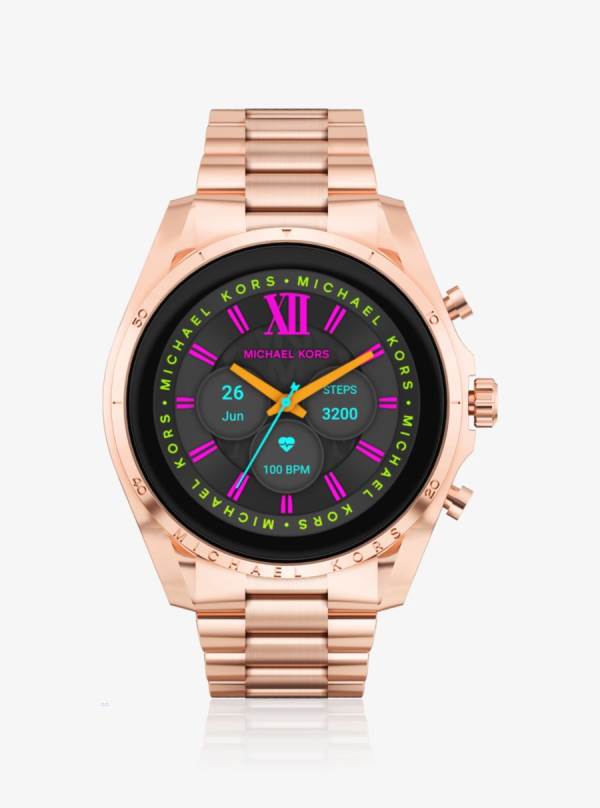 Damske Smart Hodinky Michael Kors Gen 6 Bradshaw Ruzove Zlate - Hodinky Michael Kors Levně | PEZGT-8032
